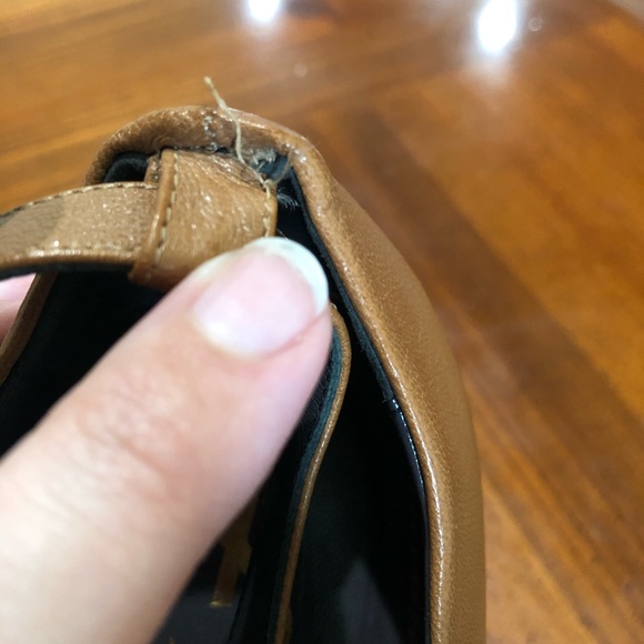 Yves Saint Laurent Brown Leather Heels w/ Strap - Picture 16 of 16